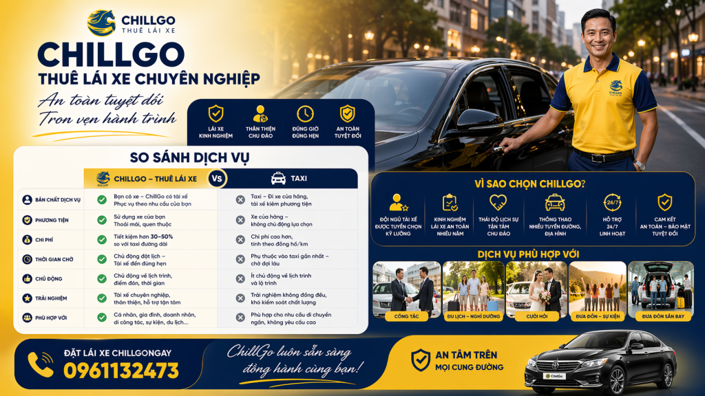 Lựa Chọn Dịch Vụ Lái Xe Hộ Hay Taxi – Đâu Là Lựa Chọn Hợp Lýnăm 2026?